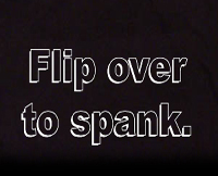 flip over to spank